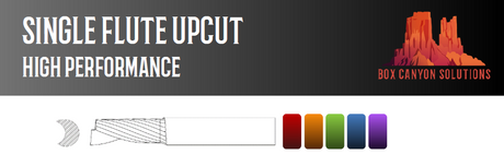 Box Canyon Single Flute Upcut High Performance "O"-Alpine Tooling
