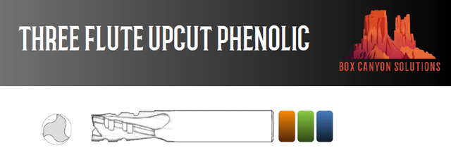 Box Canyon Three Flute Upcut Phenolic-Alpine Tooling